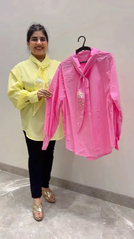 BEAUTIFUL PREMIUM DESIGNER SHIRT GGR5630 Girls Glitters