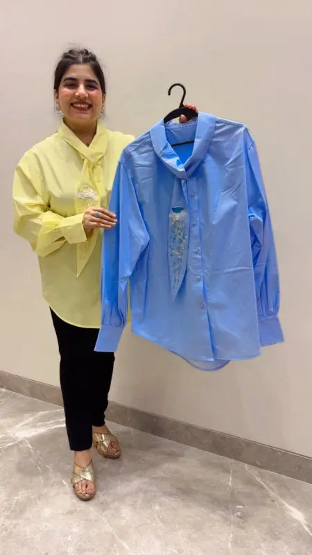 BEAUTIFUL PREMIUM DESIGNER SHIRT GGR5630 Girls Glitters