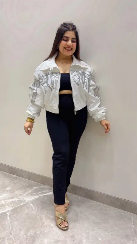BEAUTIFUL PREMIUM BOLLYWOOD STYLE JACKET GGR5632 Girls Glitters