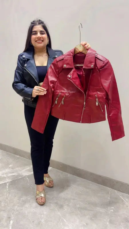 BEAUTIFUL PREMIUM LEATHER STYLE JACKET GGR5634 Girls Glitters
