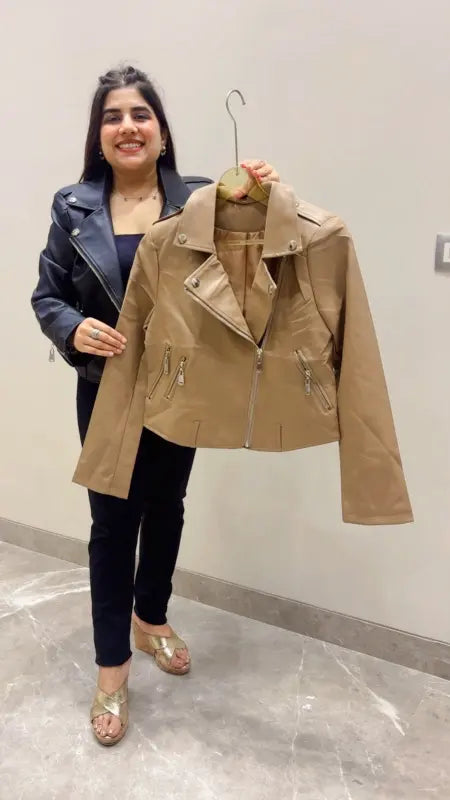 BEAUTIFUL PREMIUM LEATHER STYLE JACKET GGR5634 Girls Glitters