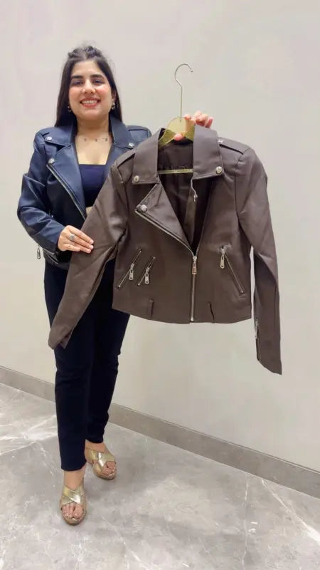 BEAUTIFUL PREMIUM LEATHER STYLE JACKET GGR5634 Girls Glitters