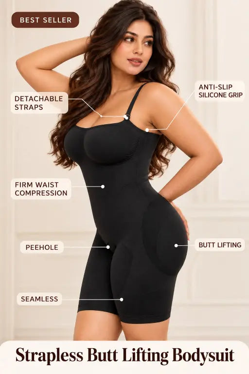 STRAPLESS BUTT LIFTING BODYSUIT GGR5639 Girls Glitters