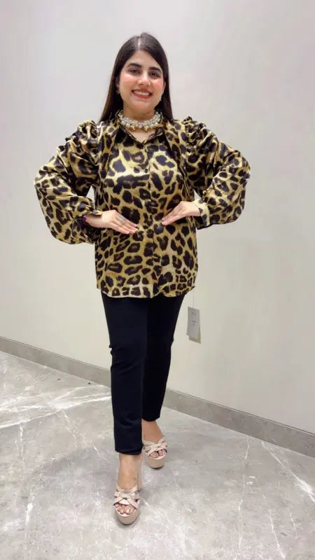BEAUTIFUL PREMIUM PRINTED SHIRT TOP GGR5642 Girls Glitters