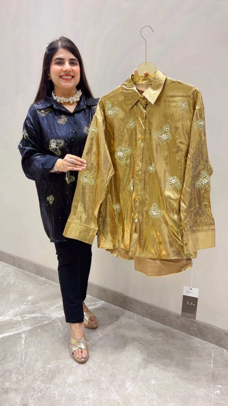 BEAUTIFUL PREMIUM DESIGNER SHIRT GGR5646 Girls Glitters