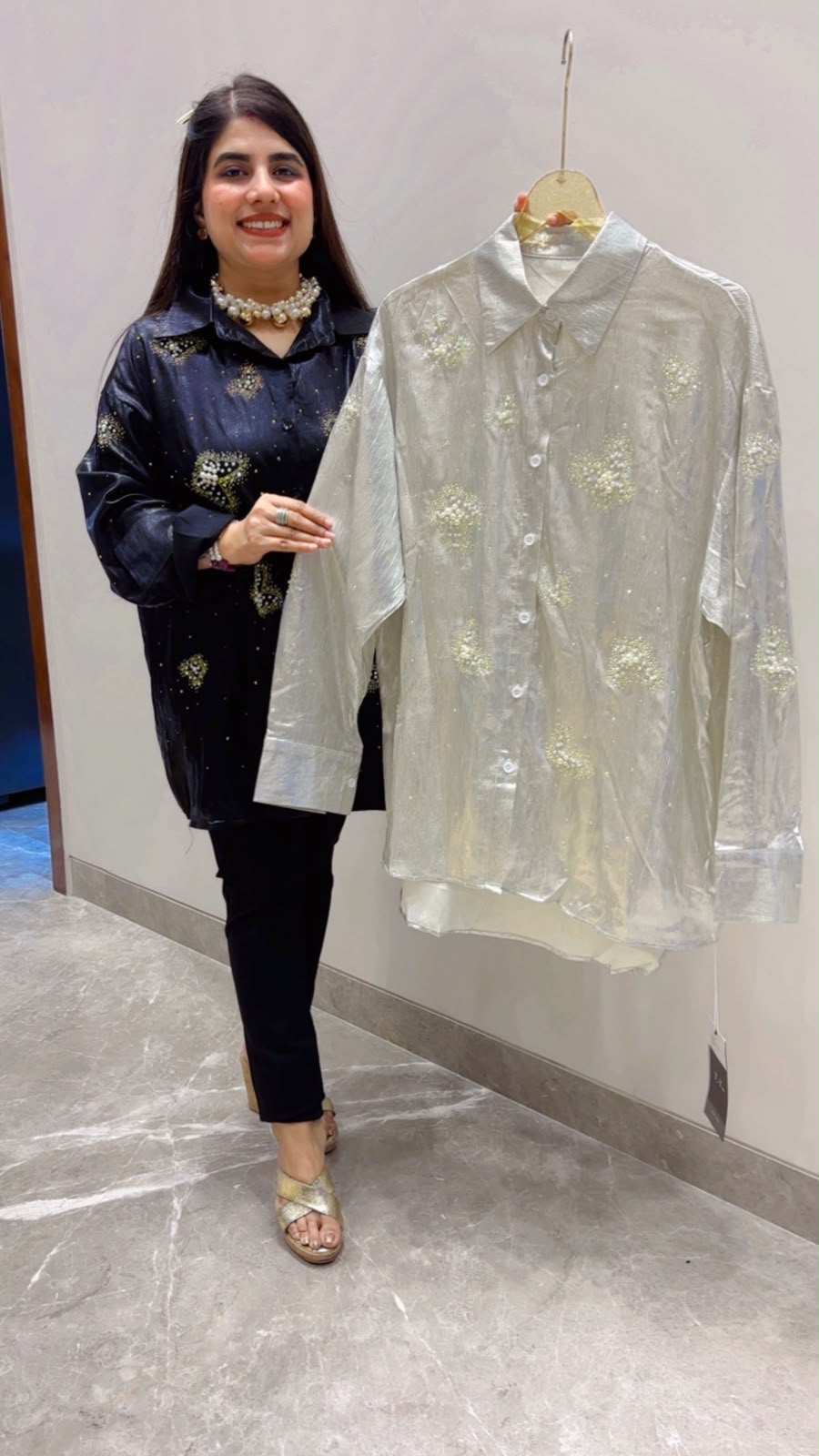 BEAUTIFUL PREMIUM DESIGNER SHIRT GGR5646 Girls Glitters