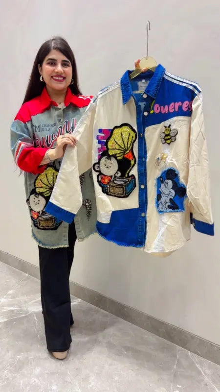 BEAUTIFUL PREMIUM DENIM JACKET GGR5675 Girls Glitters