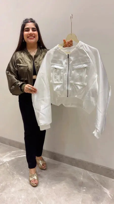 BEAUTIFUL HEAVY SATIN JACKET GGR5689 Girls Glitters