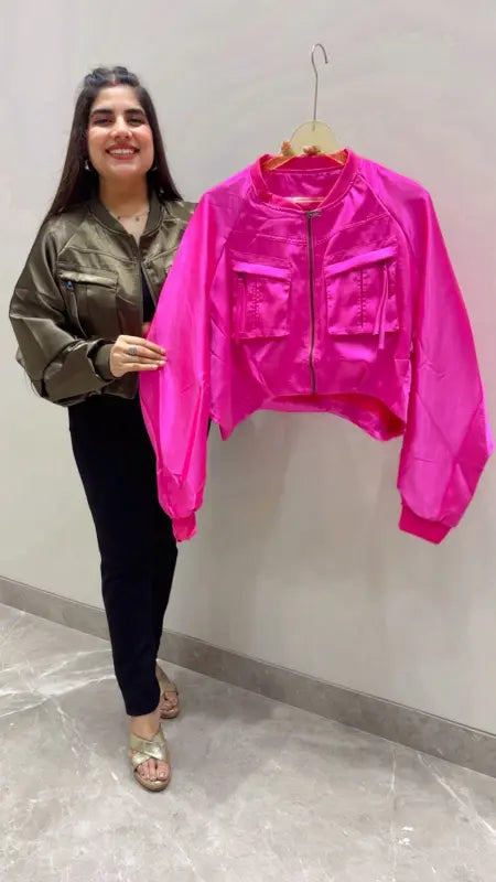 BEAUTIFUL HEAVY SATIN JACKET GGR5689 Girls Glitters