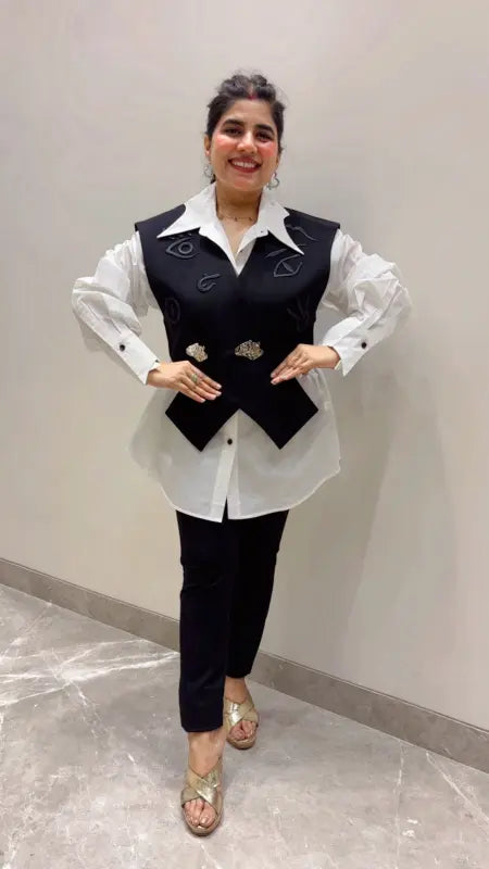 BEAUTIFUL ELEGANT BLAZER SHIRT SET GGR5699 Girls Glitters