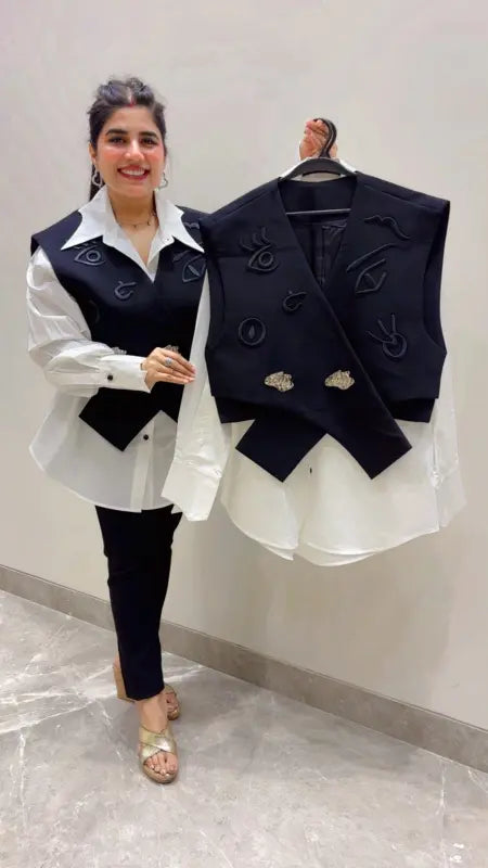 BEAUTIFUL ELEGANT BLAZER SHIRT SET GGR5699 Girls Glitters