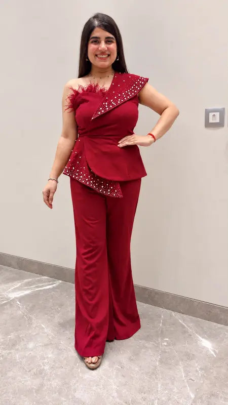 BEAUTIFUL ELEGANT ONE SHOULDER JUMPSUIT GGR5701 Girls Glitters