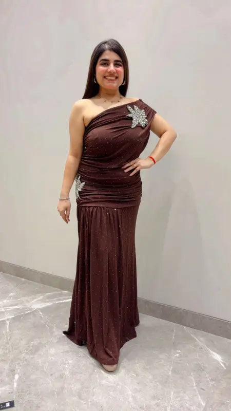 BEAUTIFUL ELEGANT ONE SHOULDER DRESS GGR5706 Girls Glitters
