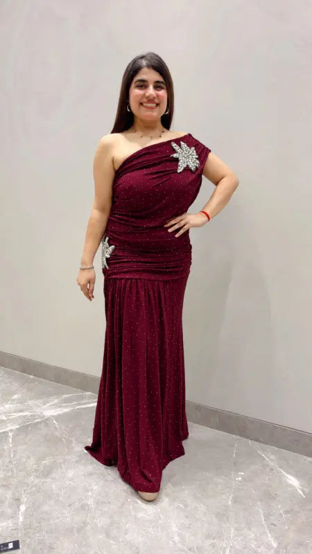 BEAUTIFUL ELEGANT ONE SHOULDER DRESS GGR5706 Girls Glitters