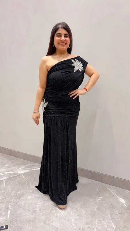 BEAUTIFUL ELEGANT ONE SHOULDER DRESS GGR5706 Girls Glitters