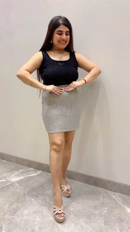 BEAUTIFUL SWAROVSKI SKIRT GGR5709 Girls Glitters
