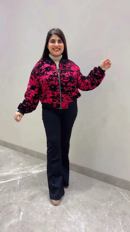 BEAUTIFUL PREMIUM PARTY WEARING ZIPPER JACKET GGR5721 Girls Glitters