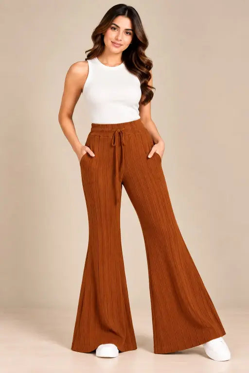 BEAUTIFUL WIDE LEG COMFORTABLE KNOT PANTS GGR5729 Girls Glitters