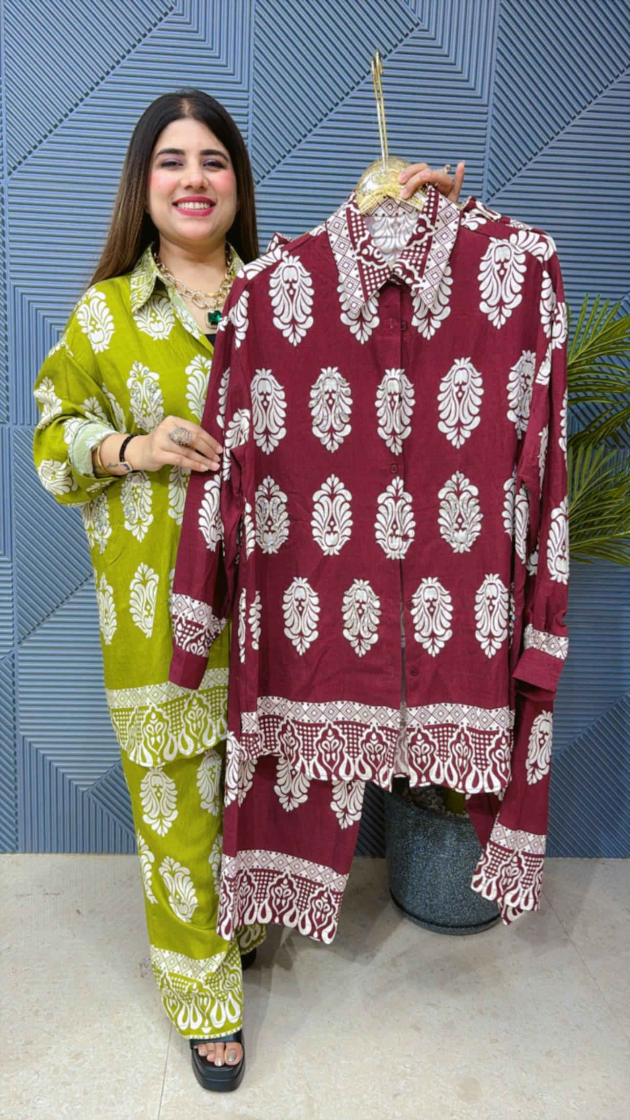 BEAUTIFUL PRINTED CORD-SET GGR1379