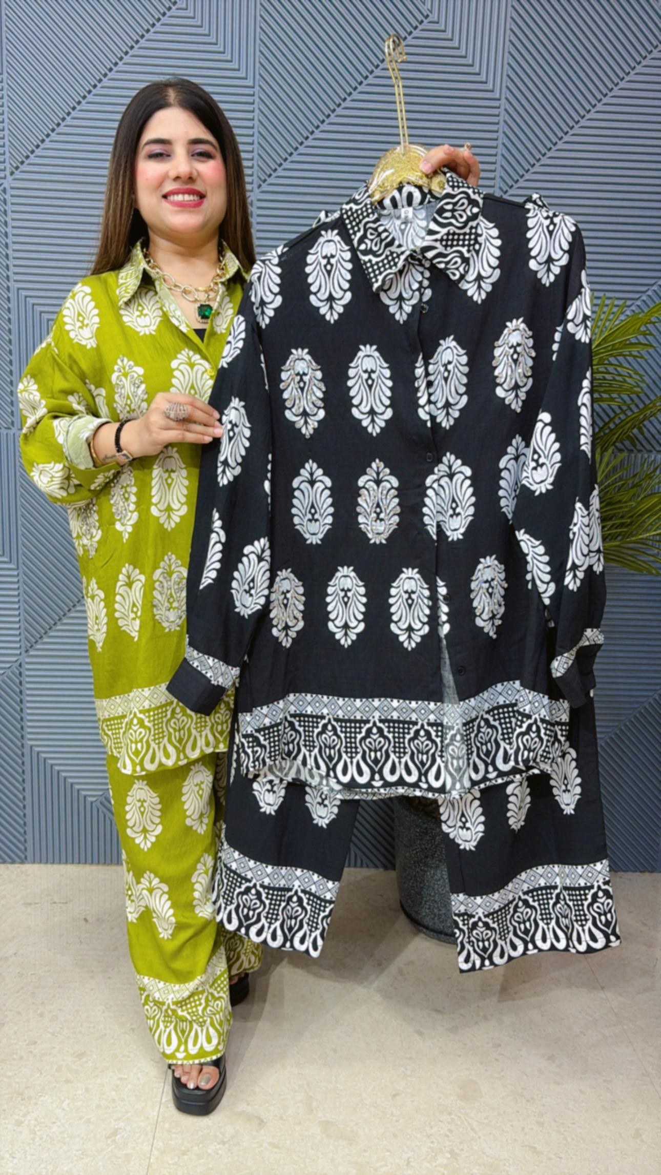 BEAUTIFUL PRINTED CORD-SET GGR1379