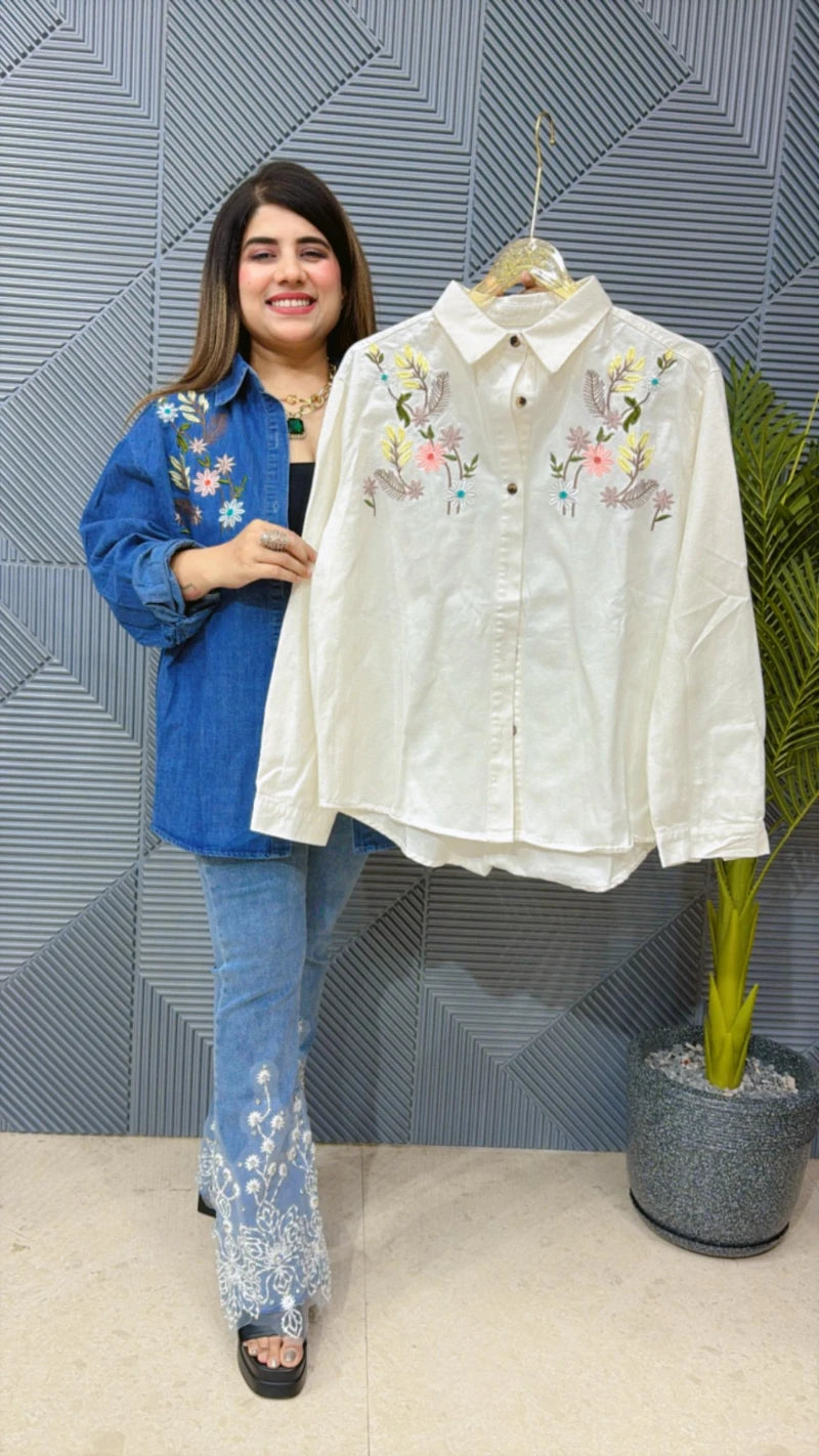 BEAUTIFUL DENIM COTTON  SHIRTS GGR1529