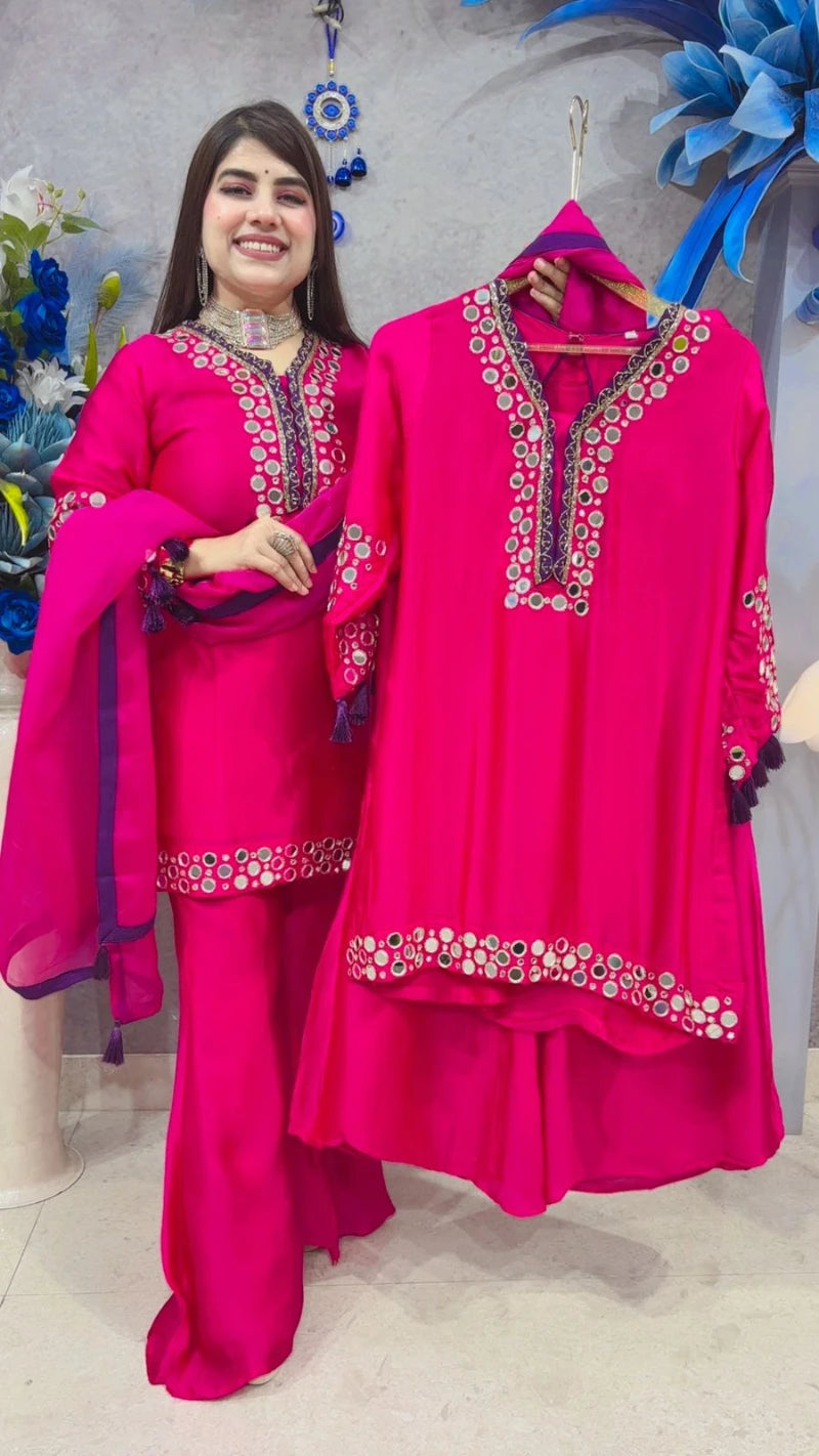 PREMIUM 3 PCS SHARARA SUIT GGR3259