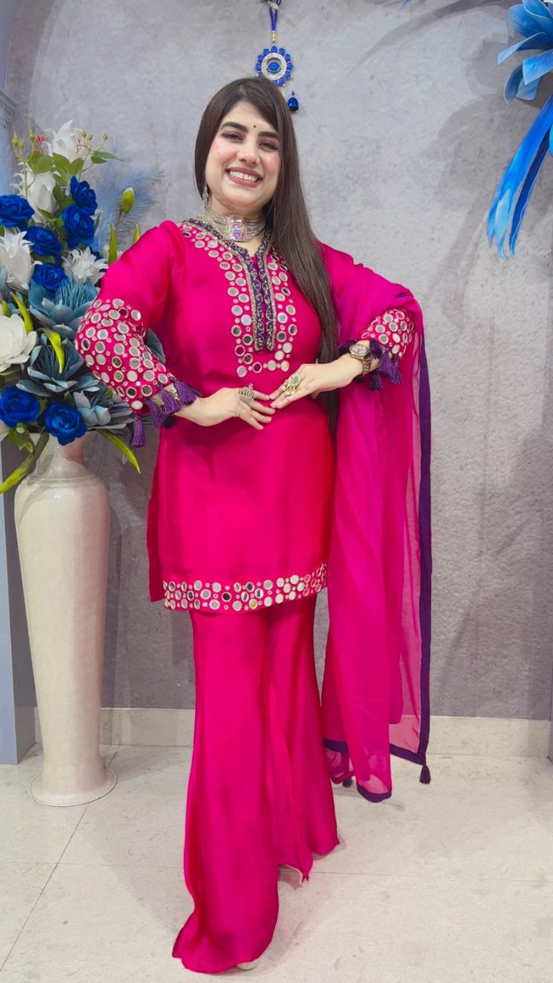 PREMIUM 3 PCS SHARARA SUIT GGR3259