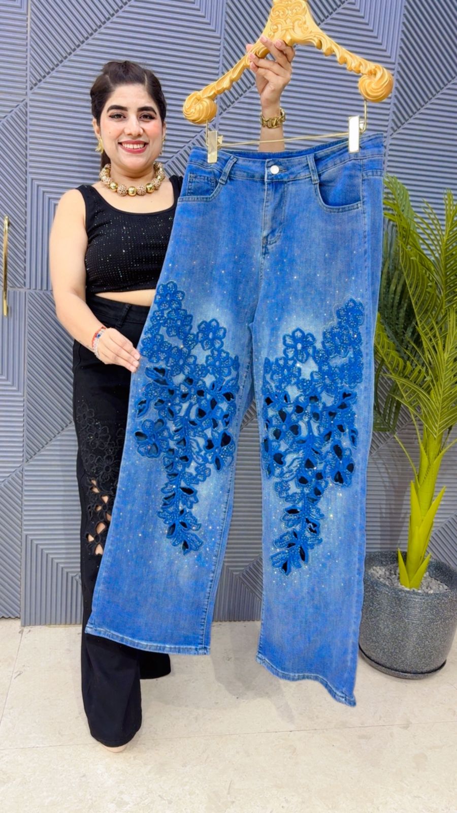 BEAUTIFUL JEANS GGR4269 Girls Glitters