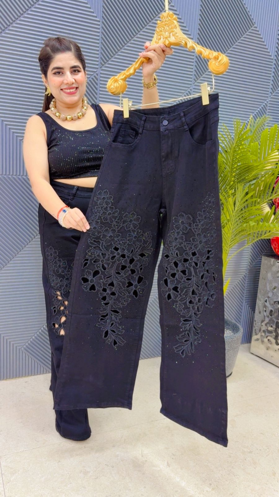 BEAUTIFUL JEANS GGR4269 Girls Glitters