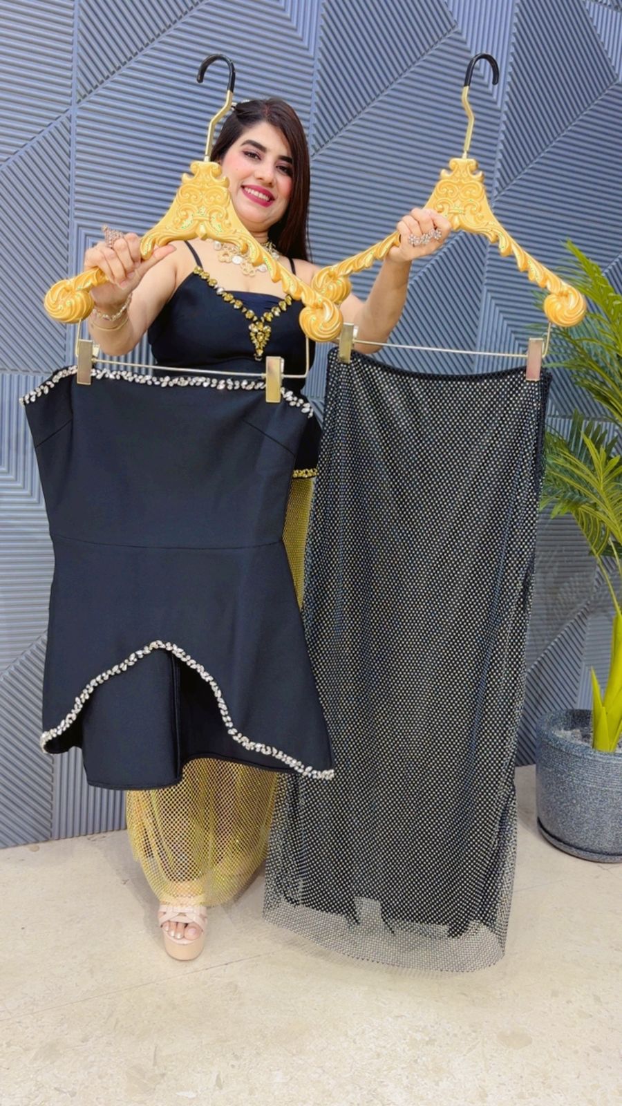BEAUTIFUL RHYAMSTONE SKIRT SET GGR4677 Girls Glitters