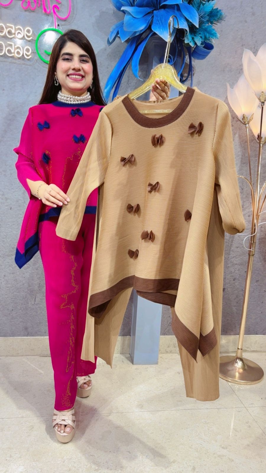 BEAUTIFUL WRINKLE CORD SET GGR4686 Girls Glitters