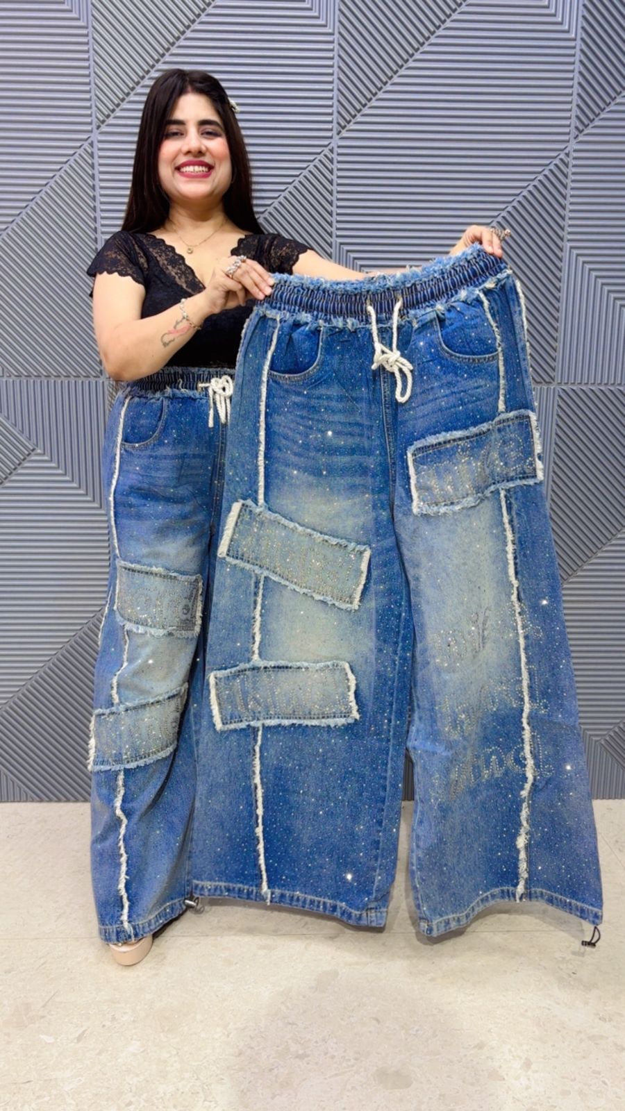 BEAUTIFUL DENIM COTTON BOTTOM NICE HARD  GGR4995 Girls Glitters