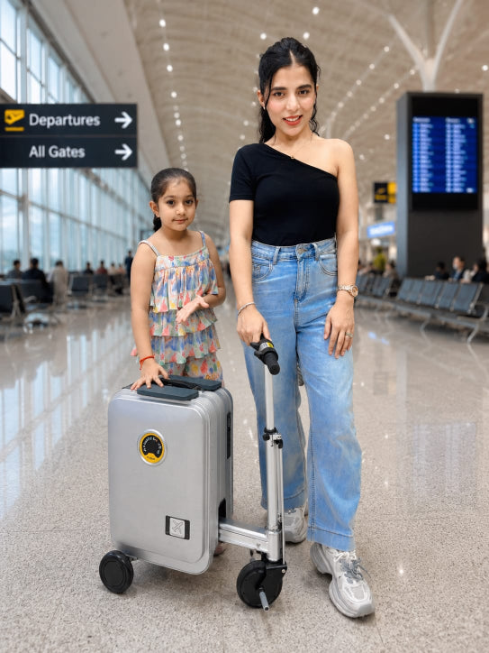 PREMIUM AIRPORT ELECTRIC TROLLEY BAG GGR5288 Girls Glitters