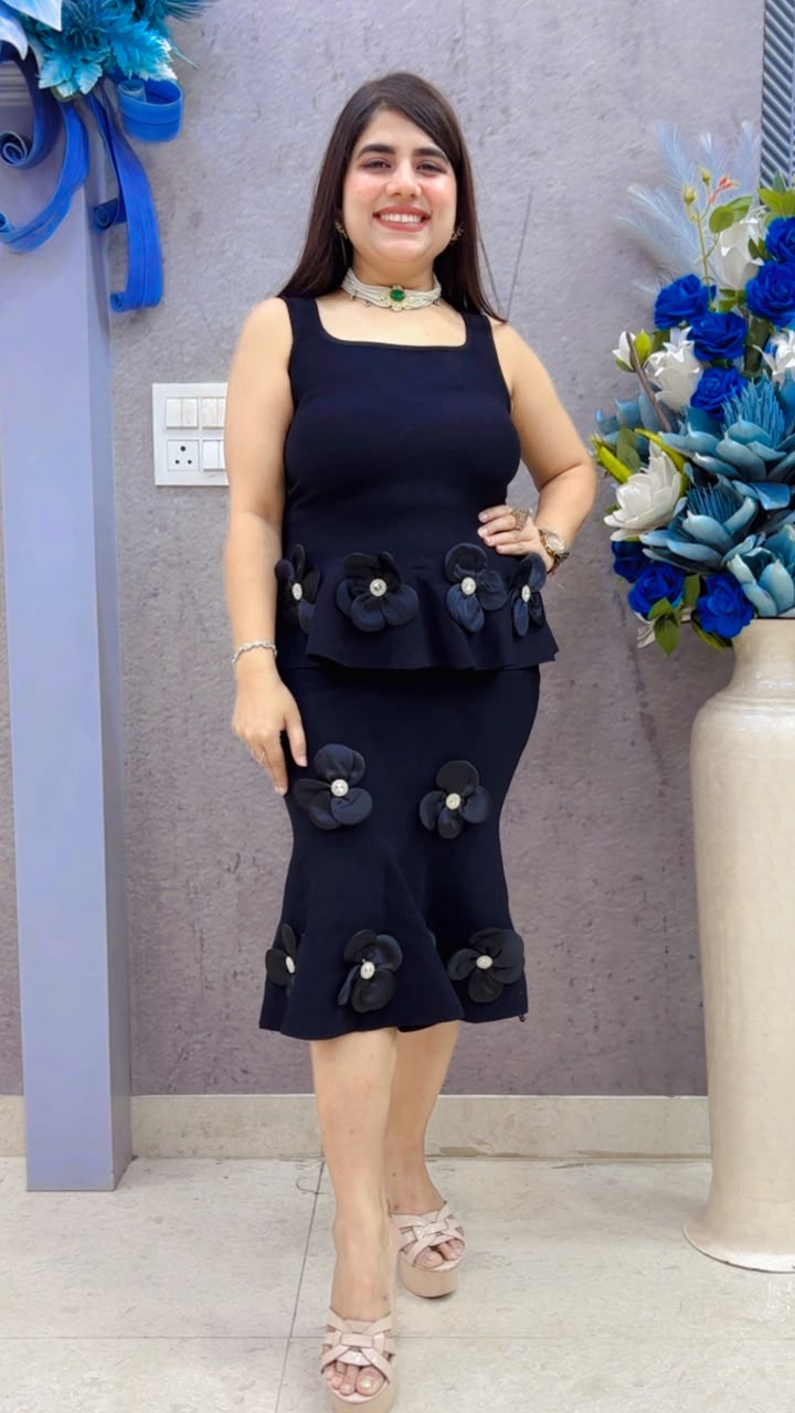 BEAUTIFUL PREMIUM SKIRT WITH TOP GGR5403 Girls Glitters