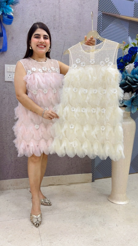 BEAUTIFUL PREMIUM FRILL SHORT DRESS GGR5459 Girls Glitters