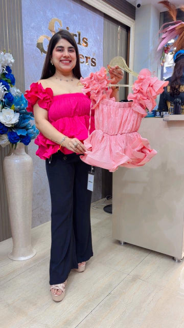 BEAUTIFUL PREMIUM OFFSHOULDER TOP GGR5521 Girls Glitters