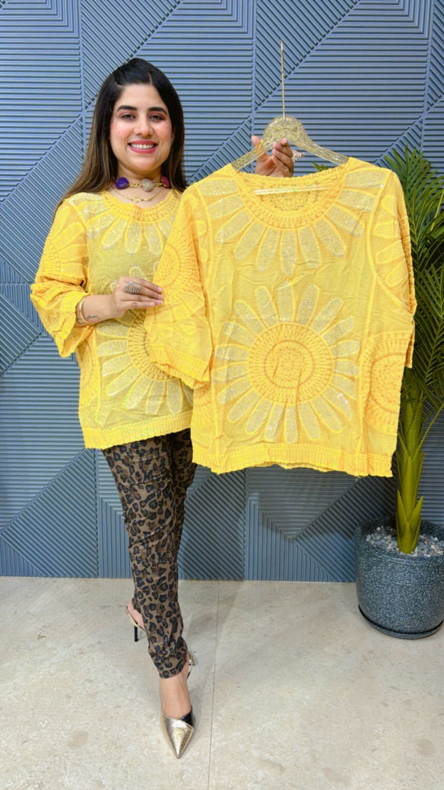 beautiful Cotton Floral Tops GGR1230